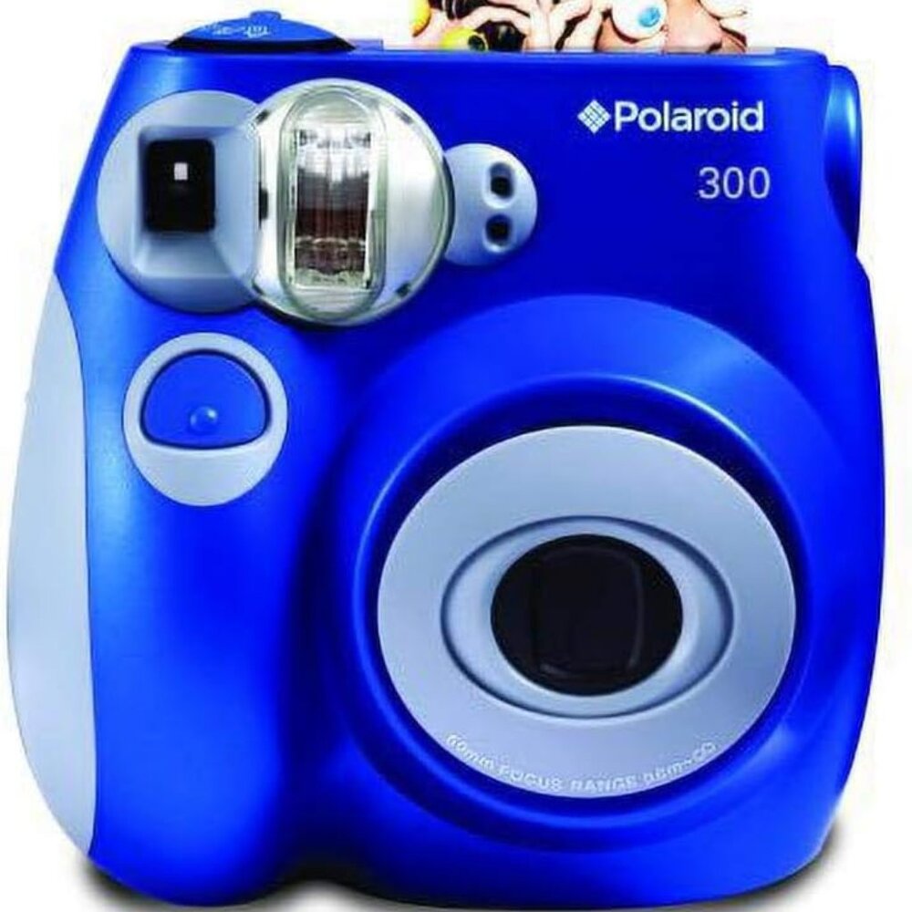 Polaroid 300 Instant Film Camera Blue (GO1058342) - Used Once